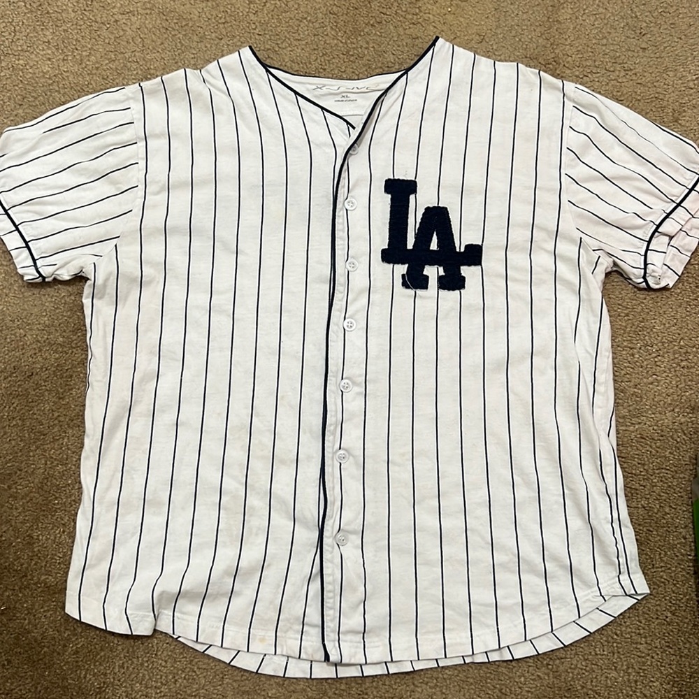 LA Striped Button-Up